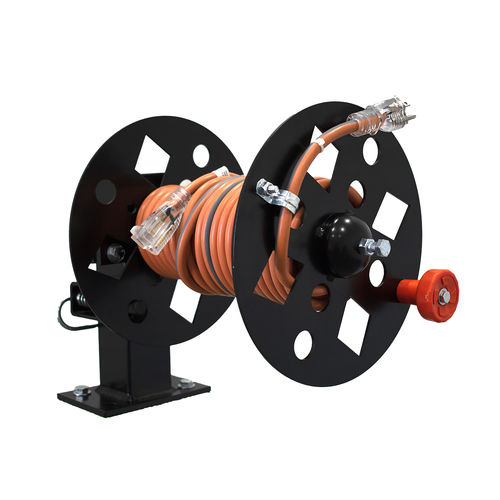Electric Cord Reel
 10" Diameter
 Black Color