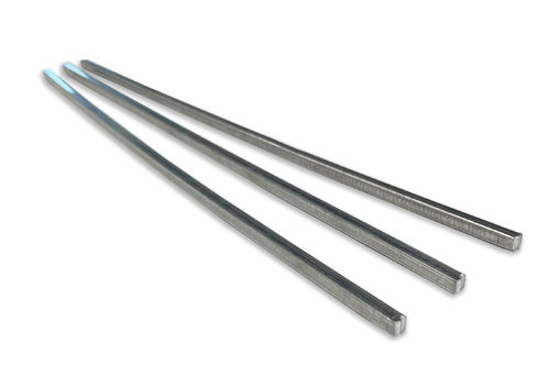 Hi-Alloy Galv Repair Bar 1/4" x 14" Square 10 lb. Box - Each stick is almost .25 (1/4) Lb. - 36 sticks = 10 Lb.
  * Zinc repair alloy for all galvanized steel
  * Melting temperature 600°F