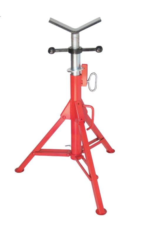 Pipe Stand, V-head, S-type, Hi-J, 29 - 47", 2500lb capacity, Folding