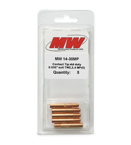 Contact Tip Std Duty 0.030" suit TW2,3,4 (Micro Packs of 5)