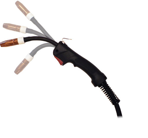 Mini Gun Tweco style 12' Flexible Goosneck Lincoln Wirematic w/ Female Spade Connectors