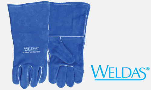 XX-Large, Shoulder Leather, Wing Thumb, Classic Welding Gloves, Blue