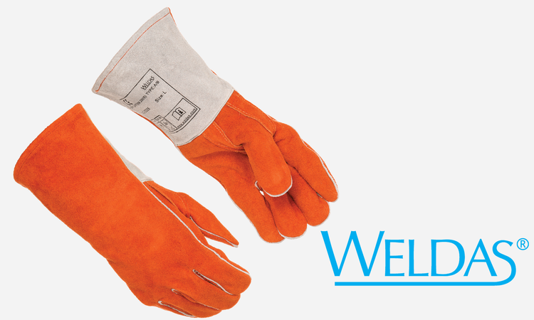 Large,Shoulder Leather, straight thumb, Classic Welding Gloves, Russet Color Private Label