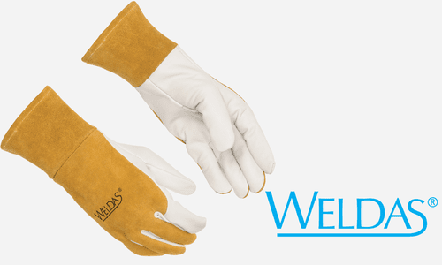 Medium, SOFTtouch Tig Welding Glove, Top Grain Goatskin 3" Cuff, Grain Cowhide, Natural Pearl