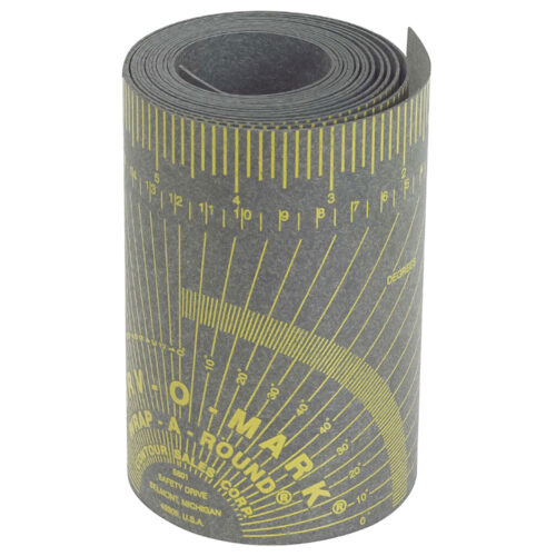 Medium Wrap-A-Round Pipe Ruler - Gray_x000D_3.88"x4' - 3" to 6"
