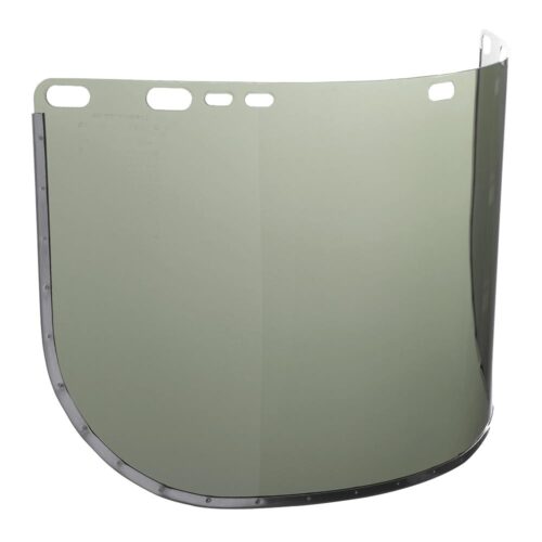 Replacement Windows for F30 Acetate Face Shields - Medium Green - 8" x 15.5" x.040" - D Shaped - Bound - (24 Qty Pack)
