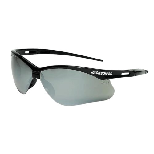 JACKSON SG SAFETY GLASSES - SMOKE MIRROR LENS - BLACK FRAME - STA-CLEAR™ ANTI-FOG - OUTDOOR  (12 Qty pack)