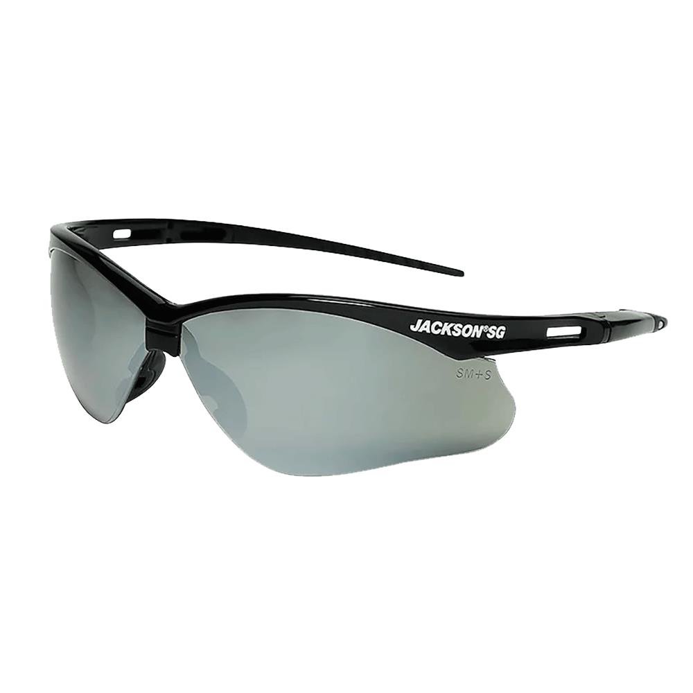 JACKSON SG SAFETY GLASSES - SMOKE MIRROR LENS - BLACK FRAME - STA-CLEAR™ ANTI-FOG - OUTDOOR (12 Qty pack)