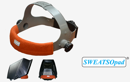 Sweatband, Welding Helmets , SWEATSOpad® Helmet Sweatband Comforters , 2 per pack , Brown Color