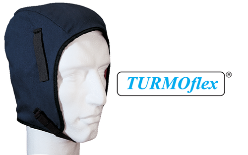 Twill Outer, Sherpa-lined, full neck , TURMO flex, Severe Cold, Winter Helmet Liners / Winter Protection , Tan Color