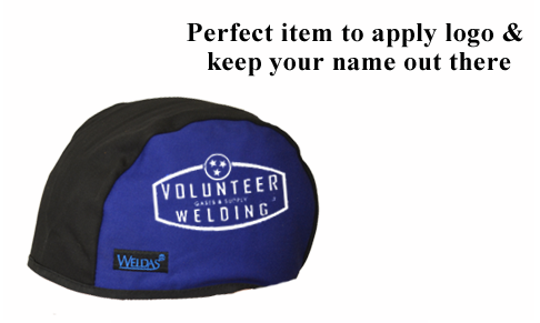 Private Label - Large, Flame Retardant Welding Beanie, Real Character, Welding Caps, Royal Blue and Black Color