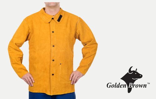 Golden Brown 30" Jacket, Large, Select Split Leather
