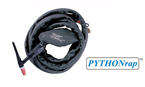 4"W x 10'L, Nylon Cable Cover, zippered, PYTHONrap™, Torch Cable Covers, Black Color