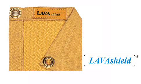 30 oz. 6' X 6' Gold, Fiberglass Welding Blanket , LAVAshield