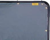 6' x 6', 23oz Treated No-Visibility Screen, LAVAshield®, Welding Screens, OD Green duck canvas Color; Frame sold separately
