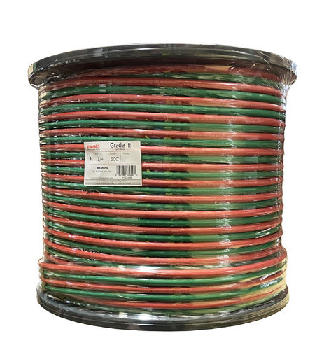 Twin Hose Grade R 1/4x600 BB Type VD - For Acetylene use only
 * 400' REELS