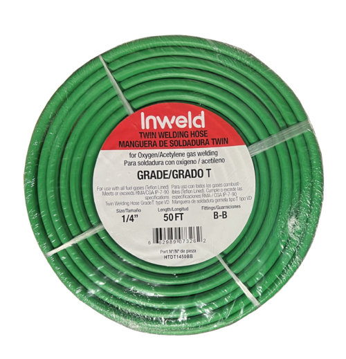 Twin Hose Grade T 1/4x50 BB Type VD - For most fuel gas, including acetylene
