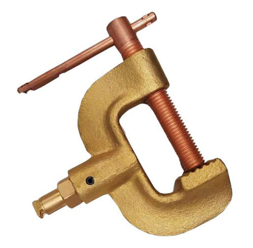 Heavy Duty Ground Clamp with CRTP male connector - spatter resistant spindles - 600 amp
TWECO ® Compatible - Copper Ground Clamp GC-600-TMP