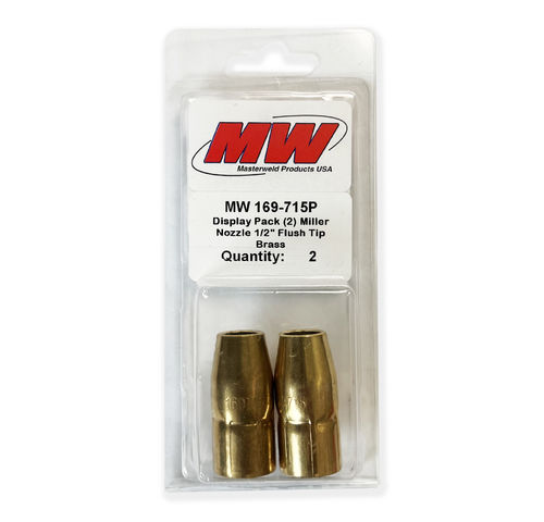 NOZZLE 1/2" FLUSH TIP M10, M15 (Blister Packs of 2)