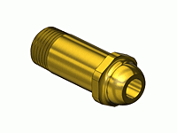 Spiral Hose Nipple w/ "D" Size Thread (W D-20)