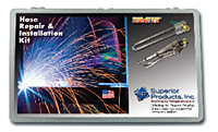 Hose Repair Kit for 3/16" & 1/4" hose, B Size Fittings (Western # - CK-24) includes KT-28 crimping tool