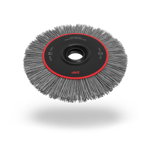 JAZ DNA Abrasive Nylon Wheel w/ Arbor Hole, 8" x 1-1/8" x 1 5/8" - 180 Medium Grit