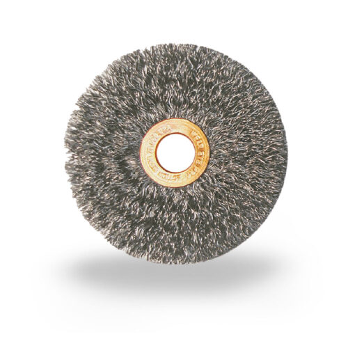 JAZ 05446 - 2" Small Crimped Wire Wheel, .0118" Steel, 1/2" - 3/8" A.H. (10pk)
