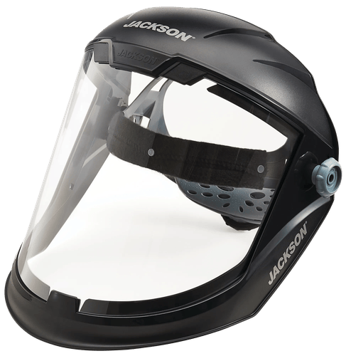 MAXVIEW™ Premium Face Shield - Clear Window - 370 Speed Dial™ Ratcheting Head Gear - Anit-Fog Coating