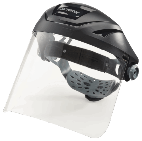 F4XP Premium Headgear with 370 Speed Dial™ - Includes Clear Clear 8" x 15.5" x .060" Window ( case QTY 6)