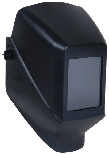 Jackson Passive Welding Helmet 4.5" x 5.25" Viewing Area with 386 Hard Hat Adapter - Shade 10 - Black - (4 Qty Pack)