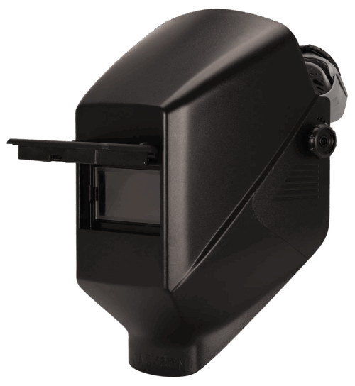 Jackson Passive Welding Helmet 2" x 4.25" Flip Front Viewing Area - Shade 10 - Black - (4 Qty Pack)