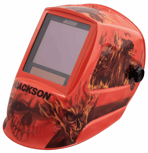 Hellfire Graphic Welding Helmet Internal Safety Plates
