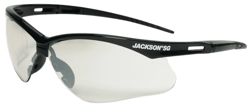 JACKSON SG SAFETY GLASSES - INDOOR/OUTDOOR LENS - BLACK FRAME - HARDCOAT ANTI-SCRATCH - INDOOR/OUTDOOR (12 Qty pack)