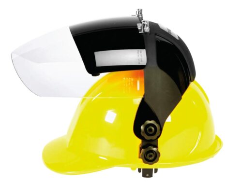 Sellstrom DP4 Series Face Shield – c/w Flip-Up IR Window & Universal Hard Hat Slot Adaptor - Clear Lens with Shade 5 IR Flip Visor